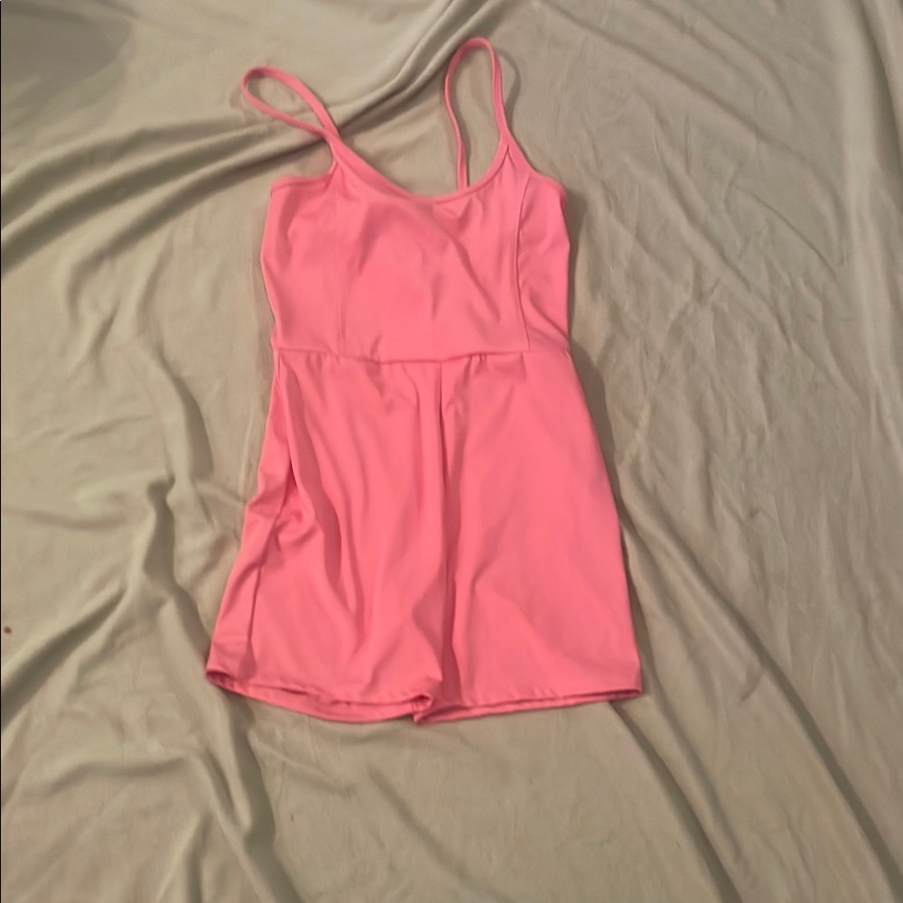Pink Sleeveless Romper